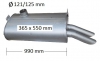 Tlumič výfuku MERCEDES TRAVEGO